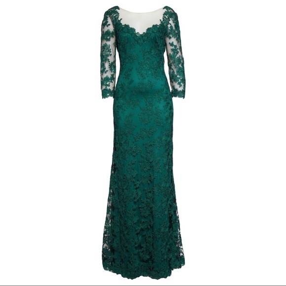 Tadashi Green Gown size 10 - Picture 5 of 5